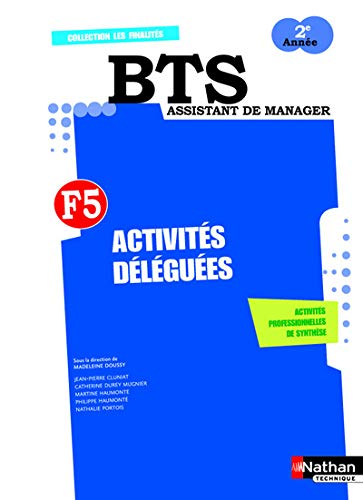 Activités Déléguées F5 BTS Assistant de manager 2e Année