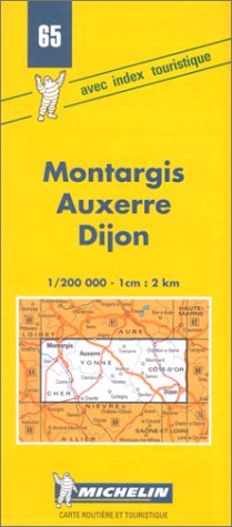 Carte routière : Montargis - Auxerre - Dijon, N°65