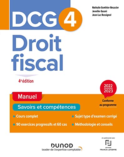 DCG 4 Droit fiscal - Manuel 2022-2023 (2022-2023)