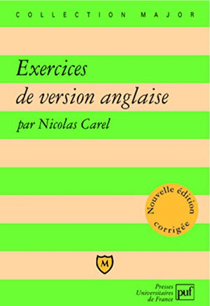 Exercices de version anglaise