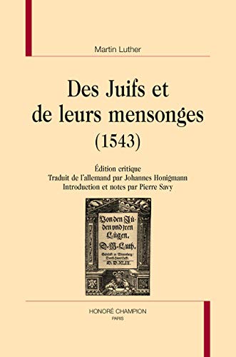 Des Juifs et de leurs mensonges (1543)