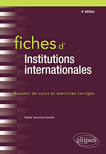 Fiches d'institutions internationales