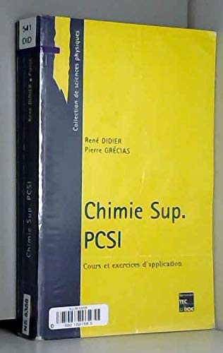 Chimie Sup: PCSI
