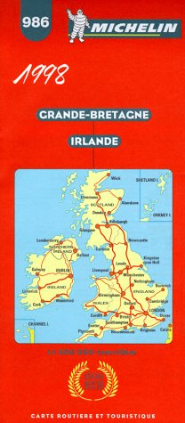 Grande-Bretagne, Irlande. Carte numéro 986, 1/1000000