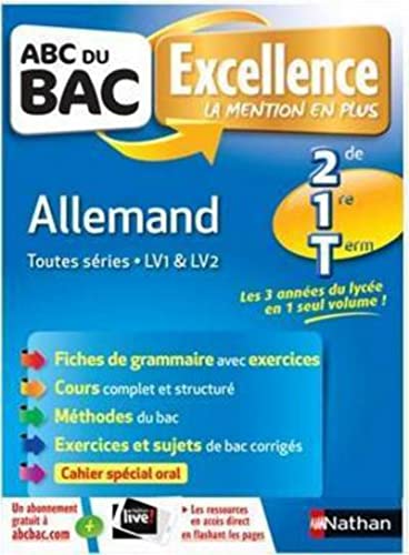 ABC du BAC Excellence Allemand 2de 1re Term