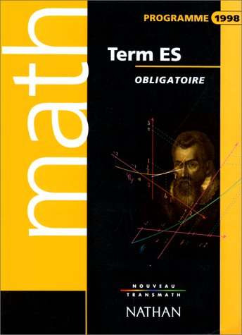 Math, term. ES: Obligatoire, programme 1998