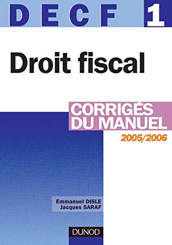 Droit fiscal DECF 1