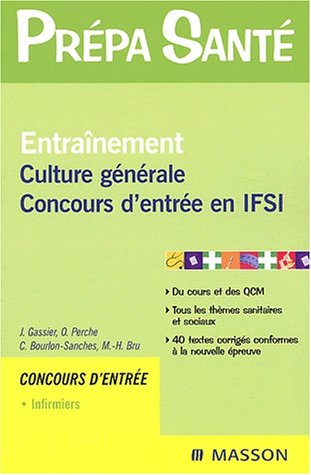 Entraînement culture générale : Concours d'entrée en IFSI