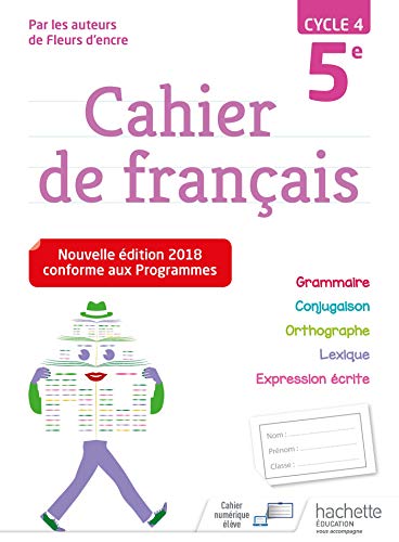 Cahier de français 5e cycle 4