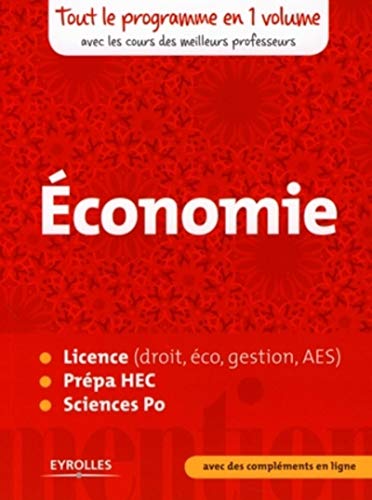 Économie: Licence (droit, éco, gestion, AES), prépa HEC, Sciences po