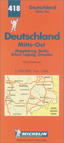 Carte routière : Allemagne Centre-Est, N° 418