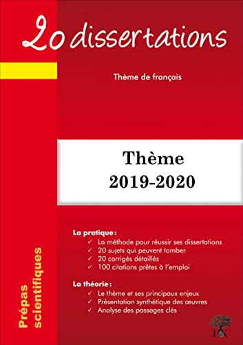 20 dissertations sur le thème français 2019-2020 Prépa scientifique démocratie
