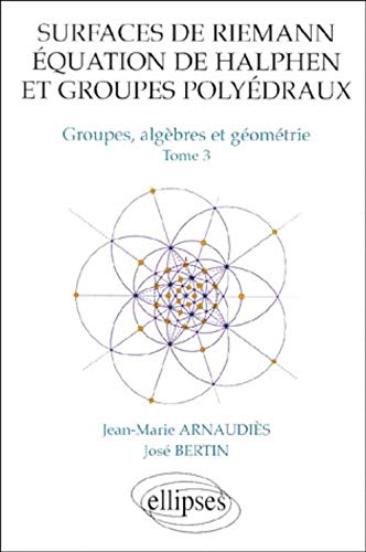 Surfaces de Riemann - Equation de Halphen et groupes polyédraux, tome 3 : Groupes, algèbre et géométrie