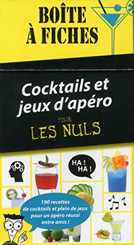 Boite à fiches cocktails et jeux d'apéro pour les Nuls, 3e édition