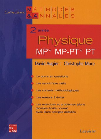 Physique 2e année MP, MP-PT, PT