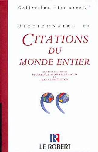 Dictionnaire des citations du monde entier, nouvelle édition