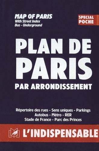 Atlas routiers : Plan de Paris par arrondissement - Spécial poche