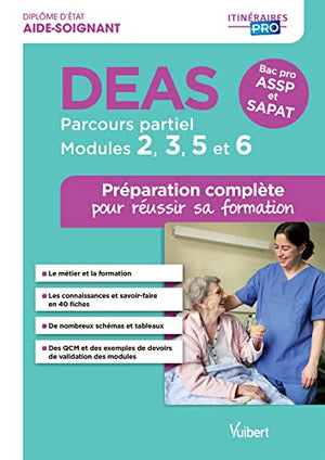 DEAS - Parcours partiel - Modules 2, 3, 5 et 6 - Préparation complète pour réussir sa formation