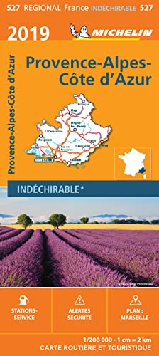 Carte Régionale Provence-Alpes-Côte d'Azur 2019