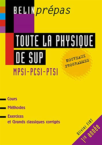Toute la physique de Sup MPSI-PCSI-PTSI