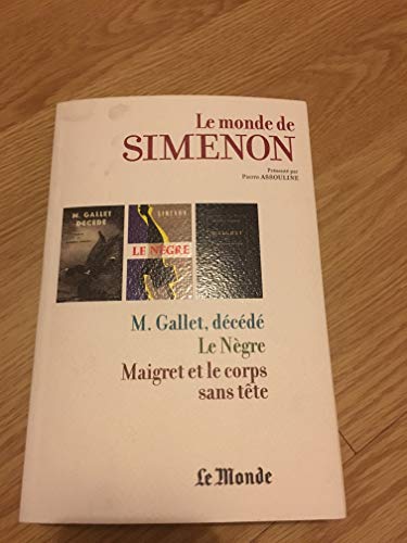 Le Monde de Simenon T 23 - Migret et le tueur - Maigret Hesite - La Patience de Maigret
