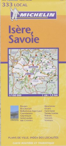 Carte routière : Isère - Savoie