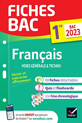 Fiches bac Français 1re générale & techno Bac 2023: nouveau programme de Première