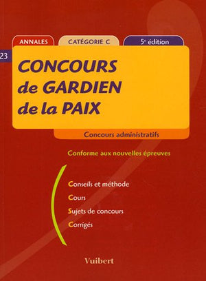 Concours de Gardien de la paix