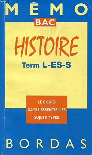 Histoire, Term L-ES-S