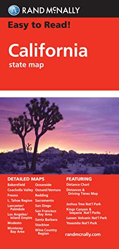 Rand McNally Easy to Read! California State Map