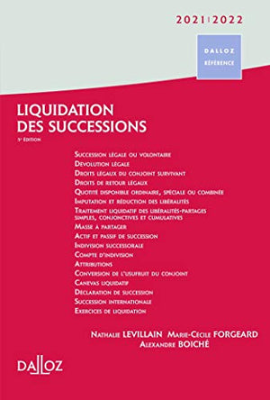 Liquidation des successions