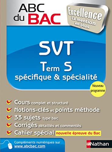 ABC du BAC Excellence SVT Term S spécifique et spécialité