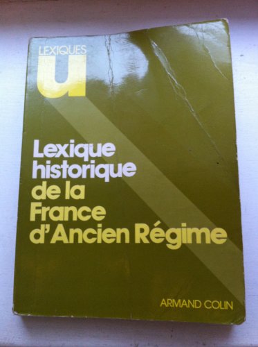 Lexique historique de la France d'Ancien régime