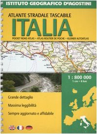 Italia. Atlante stradale tascabile 1:800.000. Ediz. multilingue