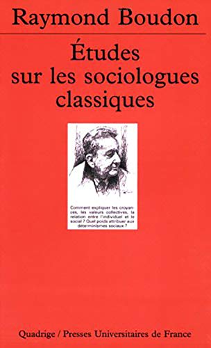 Études sur les sociologues classiques Tome 1