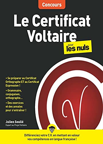 Le Certificat Voltaire pour les Nuls Concours, grand format