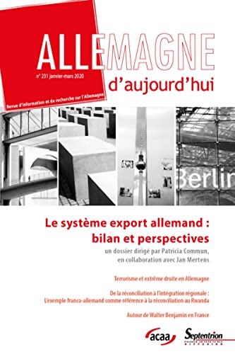 Le système export allemand : bilan et perspectives - n° 231/Janvier-Mars 2020