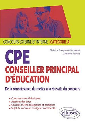 CPE - Conseiller principal d'éducation