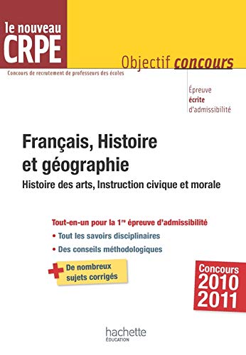 Français, Histoire et géographie: Histoire des arts, Instruction civique et morale