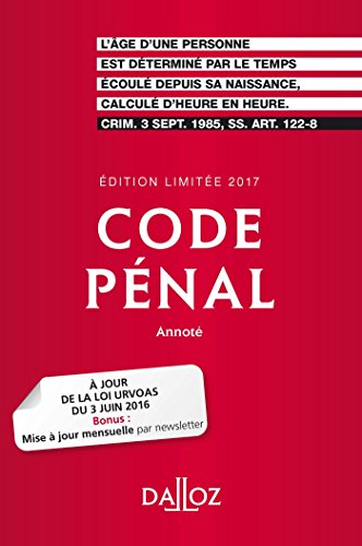 Code pénal 2017