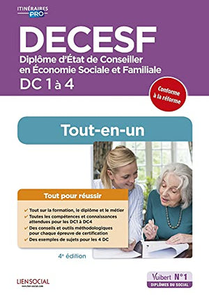 DECESF - DC 1 à 4 - Préparation complète pour réussir sa formation - Tout-en-un