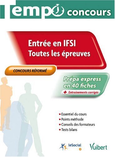 Entrée en IFSI : Toutes les épreuves, collection Tempo concours