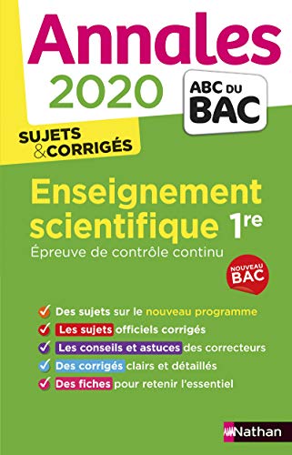 Annales ABC du Bac 2020 Enseignement Scientifique 1re