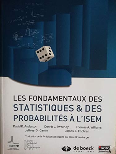 Les fondamentaux des statistiques et des probabilités à l'ISEM
