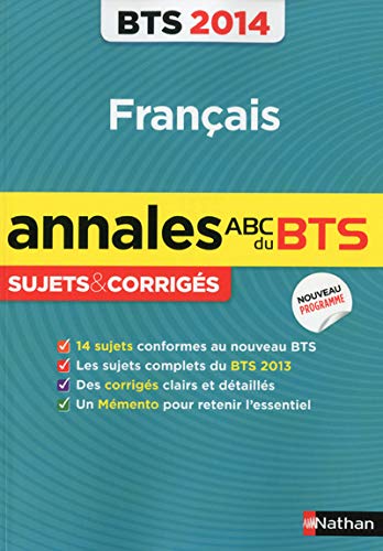 ANNALES BTS 2014 FRANCAIS