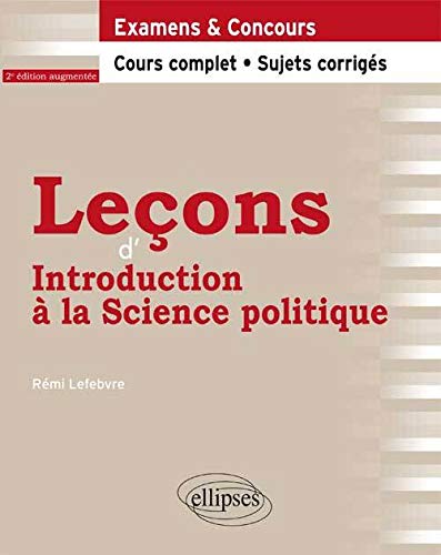 Leçons d'introduction à la science politique