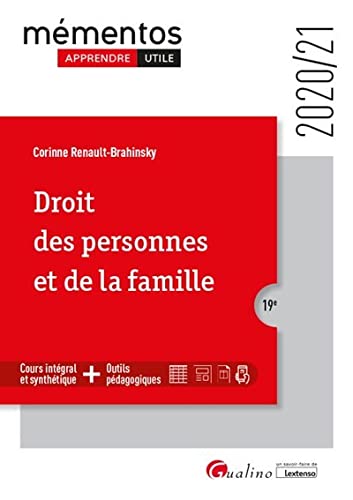 Droit des personnes et de la famille (2020)