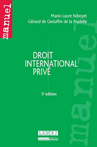 Droit international privé, 5ème Ed.