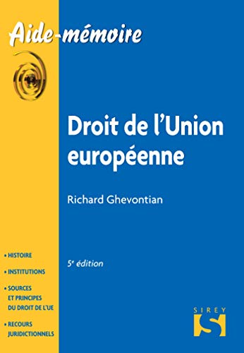 Droit de l'Union européenne. 5e éd.
