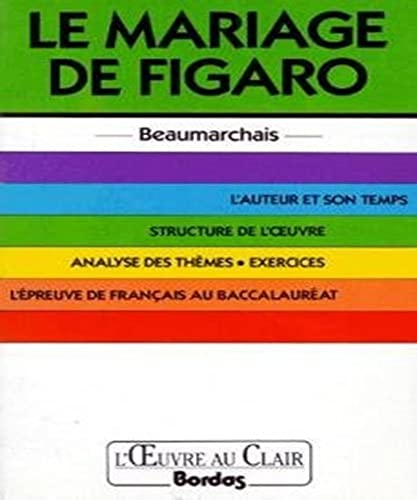 LE MARIAGE DE FIGARO. L'auteur et son temps, structure de l'oeuvre, analyse des thèmes, exercices, l'épreuve de français au Baccalauréat